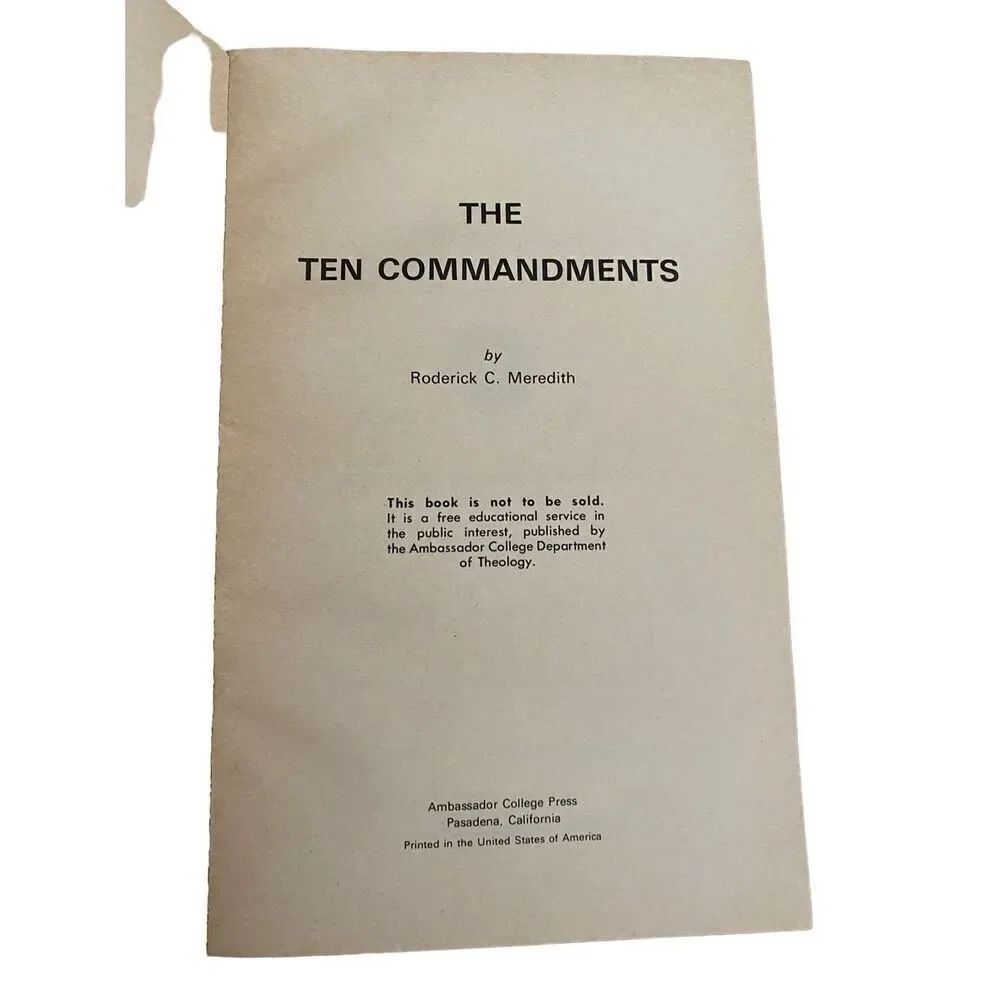 The Ten Commandments by Roderick C Meredith Paperback Book - Picture 3 of 13
